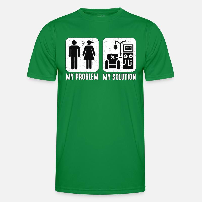 Dialysis Technician My Problem Pictogram Mom Männer Funktions-T-Shirt