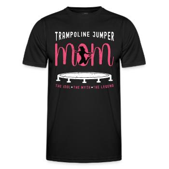 Trampoline Jumper Mom The Idol The Trampolinist - Männer Funktions-T-Shirt - Schwarz - Vorne - AI Model Male 178 dark (178cm)