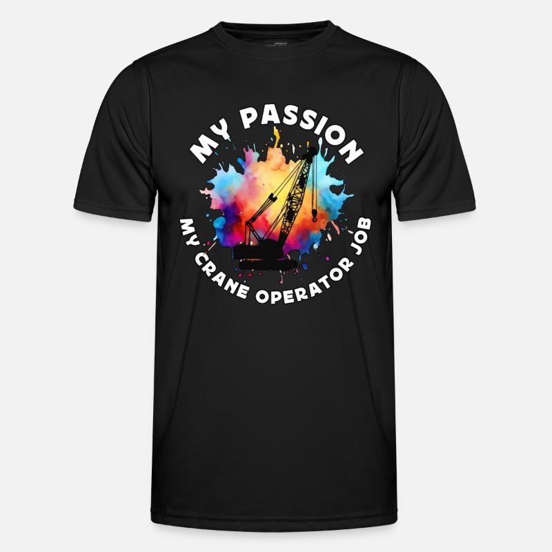 Grutier Ma passion Mon véhicule de construction T-shirt sport Homme