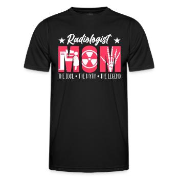 Radiologist Mom The Idol The Myth The Technologist - Männer Funktions-T-Shirt - Schwarz - Vorne - AI Model Male 178 dark (178cm)