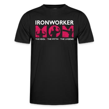 Mère ferronnière L’idole Le mythe La forge - T-shirt sport Homme - noir - Devant - AI Model Male 178 dark (178cm)