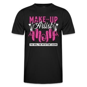 Make-Up Artist Mom The Idol The Myth Brow Artist - Men's Functional T-Shirt - black - Front - AI Model Male 178 dark (178cm)
