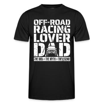 Off-Road Racing Lover Dad The Idol Off-Road Racer - Männer Funktions-T-Shirt - Schwarz - Vorne - AI Model Male 178 dark (178cm)