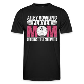 Alley Bowling Player Mom The Idol Loves Bowling - Männer Funktions-T-Shirt - Schwarz - Vorne - AI Model Male 178 dark (178cm)