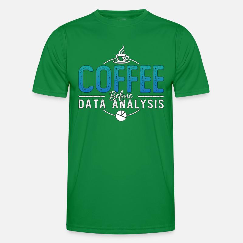 Data Analyst Coffee Data Scientist Coffee Lover Männer Funktions-T-Shirt