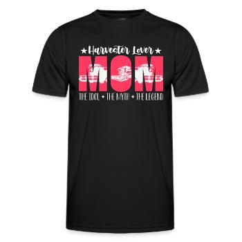 Harvester Lover Mom The Idol Loves Farming Life - Men's Functional T-Shirt - black - Front - AI Model Male 178 dark (178cm)