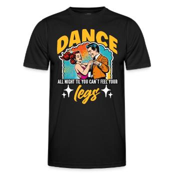 Ballroom Dance All Night Dancing Ballroom Dancer - Männer Funktions-T-Shirt - Schwarz - Vorne - AI Model Male 178 dark (178cm)