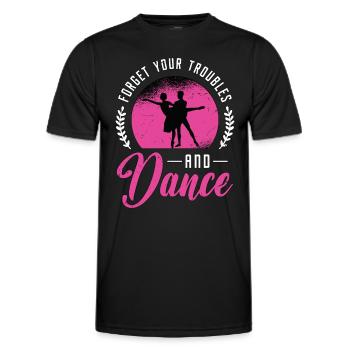 Danse de salon Oubliez vos ennuis Aime danser - T-shirt sport Homme - noir - Devant - AI Model Male 178 dark (178cm)