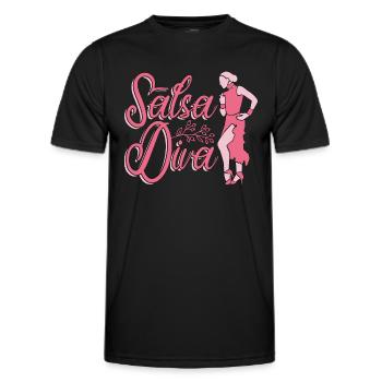 Salsa Dance Salsa Diva Mambo Dancing Dance Sport - Männer Funktions-T-Shirt - Schwarz - Vorne - AI Model Male 178 dark (178cm)