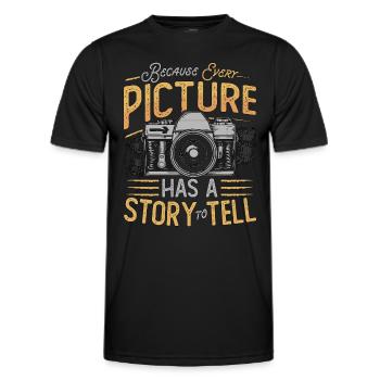 Photographer Because Every Picture Has Cameraman - Männer Funktions-T-Shirt - Schwarz - Vorne - AI Model Male 178 dark (178cm)