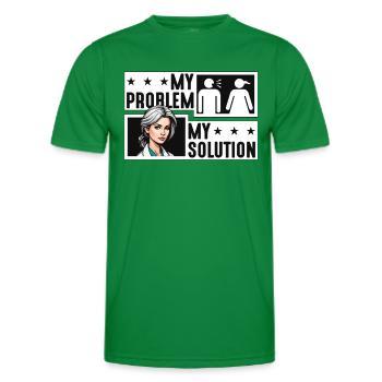 Psychiatrist My Problem My Pictogram Mom Therapist - Men's Functional T-Shirt - kelly green - Front - AI Model Male 178 dark (178cm)