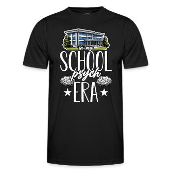 School Psych In My School Psych Psychology Teacher - Männer Funktions-T-Shirt - Schwarz - Vorne - AI Model Male 178 dark (178cm)