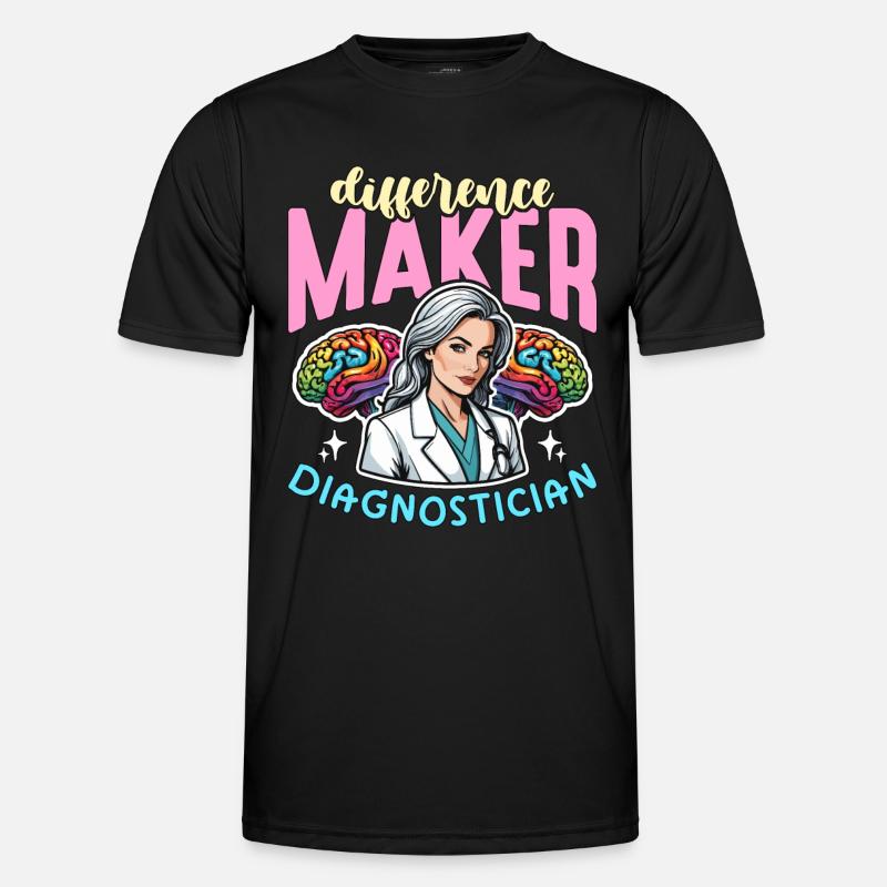 School Psych Difference Maker School Counselor Männer Funktions-T-Shirt