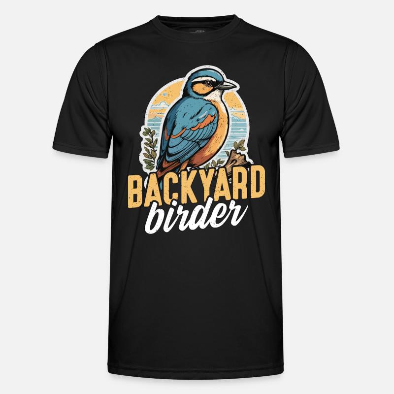 Birdwatching Backyard Birder Birding Ornithologist Men's Functional T-Shirt