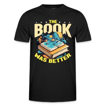Book Editor The Book Was Better English Teacher - Männer Funktions-T-Shirt - Schwarz - Vorne - AI Model Male 178 dark (178cm)
