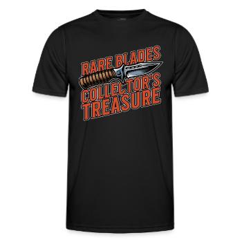 Blade Forging Rare Blades Collector's Metal Artist - Men's Functional T-Shirt - black - Front - AI Model Male 178 dark (178cm)