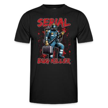 Pest Control Serial Bug Killer Pest Management - Männer Funktions-T-Shirt - Schwarz - Vorne - AI Model Male 178 dark (178cm)