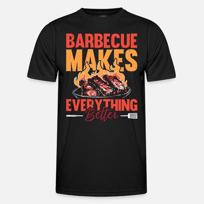 Pulled Pork BBQ Barbecue Makes Grilled Meat Lover Men's Functional T-Shirt