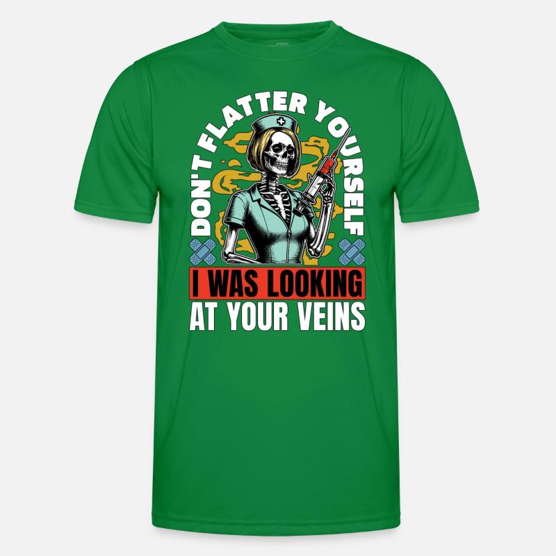 Nurse Practitioner Don't Flutter Nursing Assistant Men's Functional T-Shirt