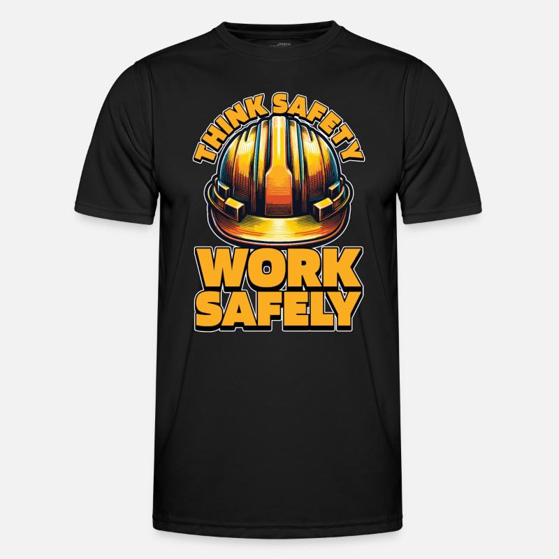 Agent de sécurité Think Safety Work Patrol Control T-shirt sport Homme
