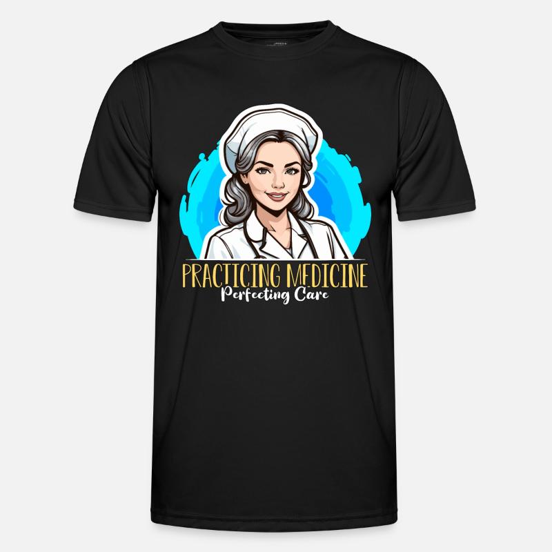 Nurse Practitioner Practicing Medicine Nursing - Männer Funktions-T-Shirt - Schwarz