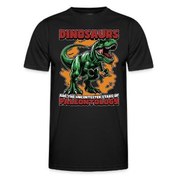 Paleontology Dinosaurs Are The Fossil Collector - Men's Functional T-Shirt - black - Front - AI Model Male 178 dark (178cm)