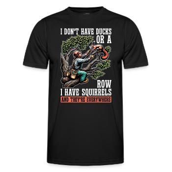 Exploitation forestière Je n’ai pas de canards ou de grimpeur d’arbre - T-shirt sport Homme - noir - Devant - AI Model Male 178 dark (178cm)