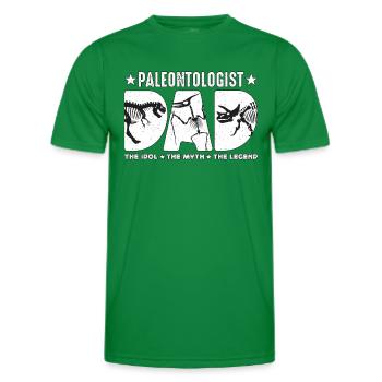 Paléontologue Papa L’idole Le mythe Archéologue - T-shirt sport Homme - vert - Devant - AI Model Male 178 dark (178cm)