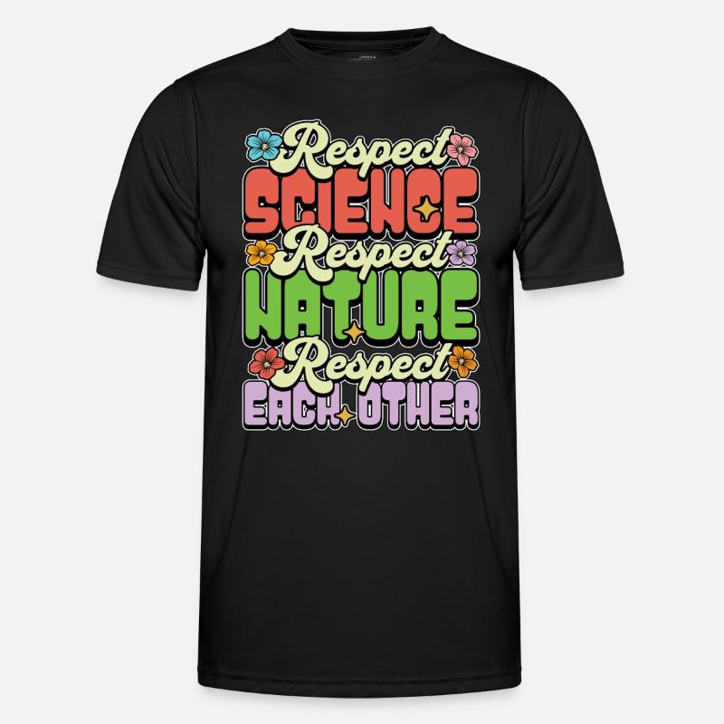 Environmental Scientist Respect Science Biologist - Männer Funktions-T-Shirt - Schwarz