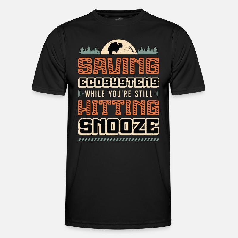 Environmental Science Saving Ecosystems Scientist - Männer Funktions-T-Shirt - Schwarz