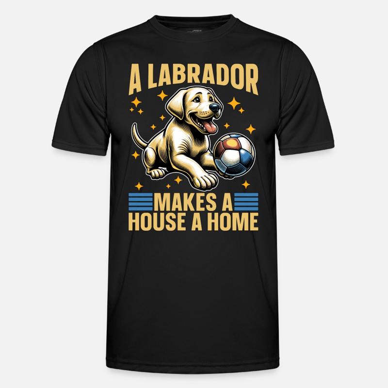 Labrador Retriever A Labrador Makes Pet Owner Männer Funktions-T-Shirt