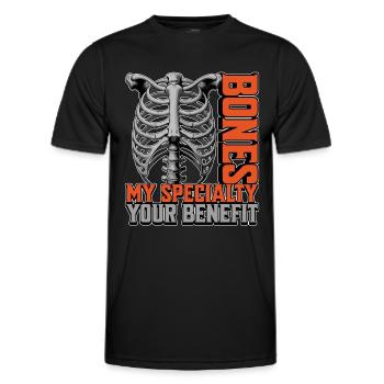 Orthopedic Surgeon Bones My Specialty Orthopedist - Men's Functional T-Shirt - black - Front - AI Model Male 178 dark (178cm)