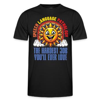 Speech Therapy Speech Language Physiotherapist - Männer Funktions-T-Shirt - Schwarz - Vorne - AI Model Male 178 dark (178cm)