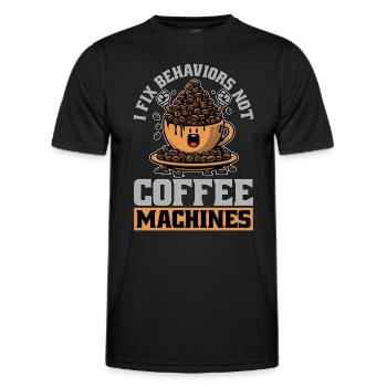 Behavioral Therapist I Fix Behaviors Psychologist - Men's Functional T-Shirt - black - Front - AI Model Male 178 dark (178cm)