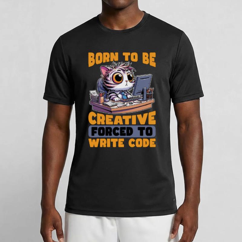 Codeur né pour être créatif Développeur Web Codeurs T-shirt sport Homme