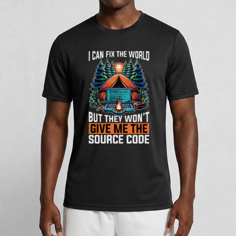 Coder Je peux réparer le monde Développeur Web Codeurs T-shirt sport Homme