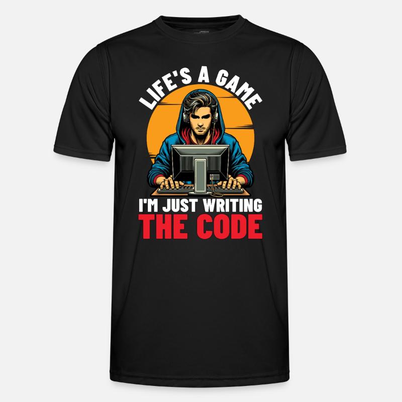 Coder Life's A Game I'm Just Web Developer Coders Men's Functional T-Shirt