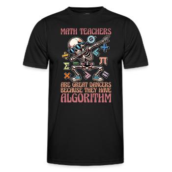 Mathematician Math Teachers Are Great Statistician - Men's Functional T-Shirt - black - Front - AI Model Male 178 dark (178cm)