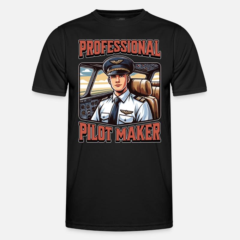 Flight Instructor Professional Pilot Flight Lesson Männer Funktions-T-Shirt
