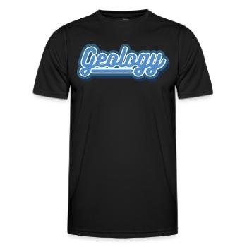 Geologie - Männer Funktions-T-Shirt - Schwarz - Vorne - AI Model Male 178 dark (178cm)