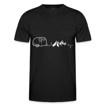 Recreational vehicle - Men's Functional T-Shirt - black - Front - AI Model Male 178 dark (178cm)