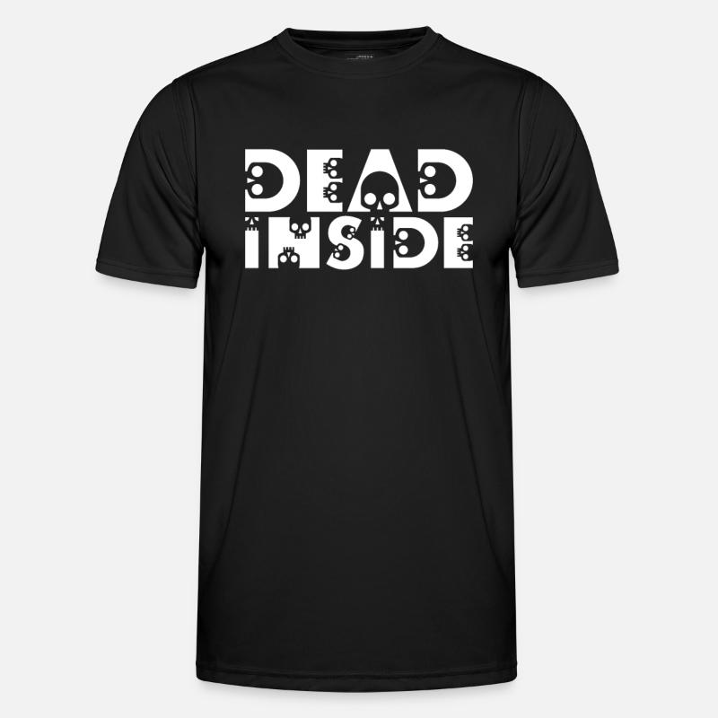 Skulls. Dead inside - Men's Functional T-Shirt - black