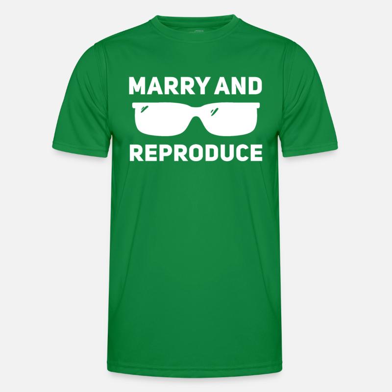Getting married and reproducing Men's Functional T-Shirt