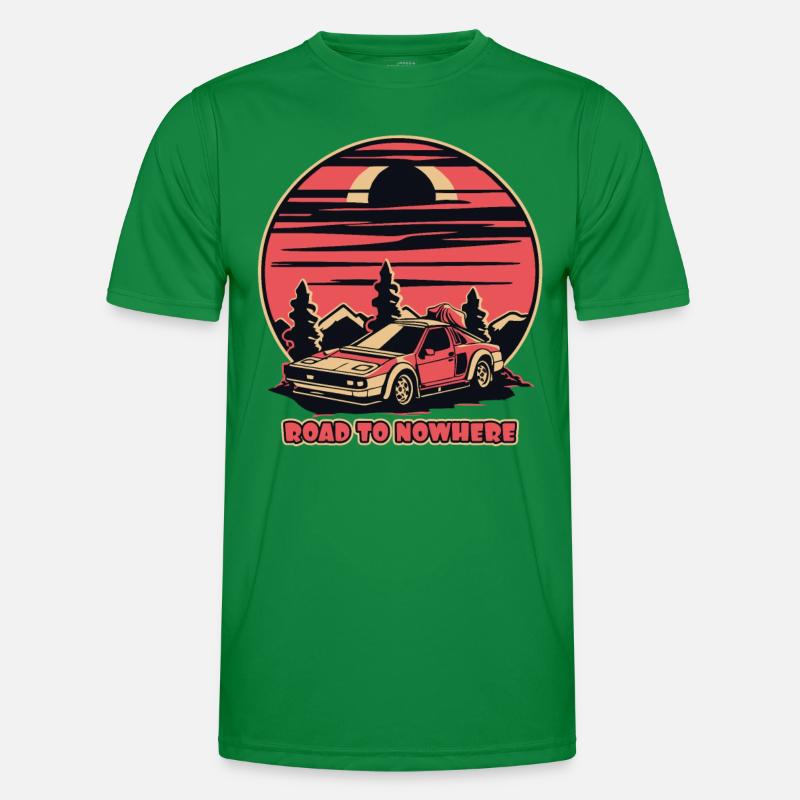 Japan JDM Auto Straße ins Nirgendwo Männer Funktions-T-Shirt