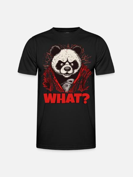 Angry Panda Bear - Men's Functional T-Shirt - black