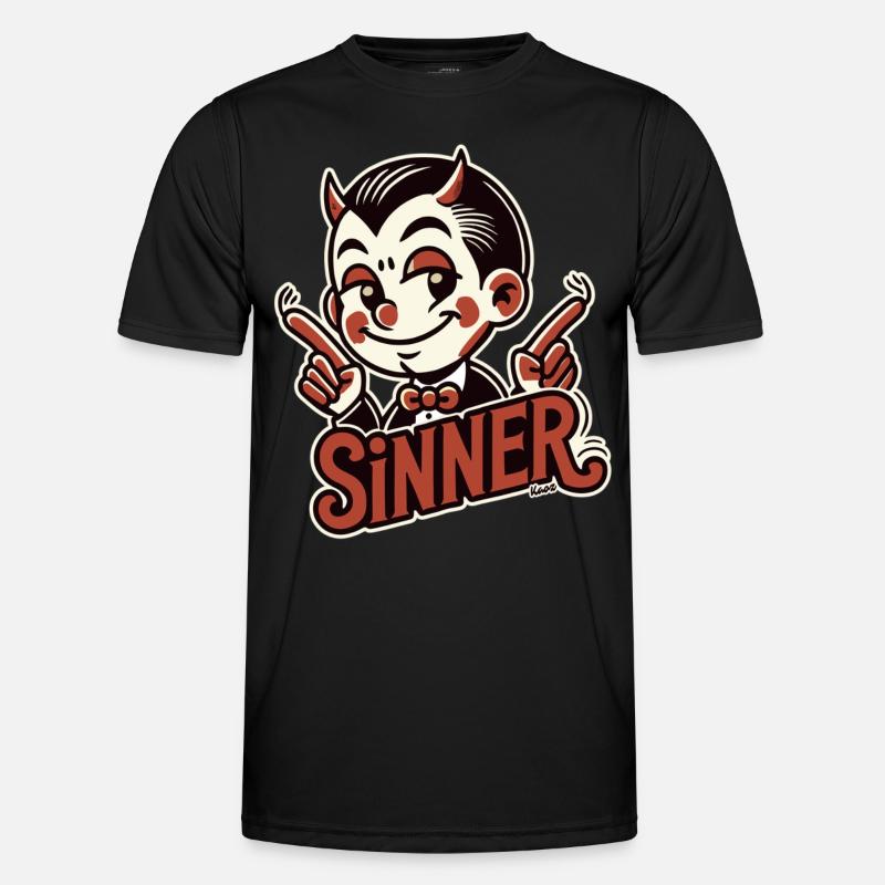 Little Devil – Proud Sinner - Men's Functional T-Shirt - black