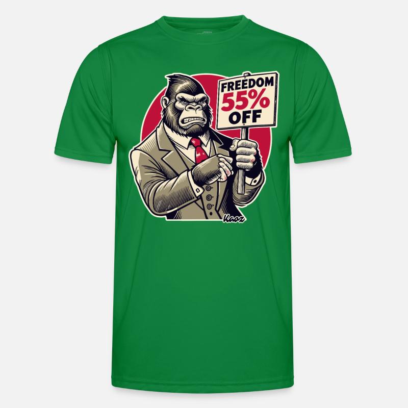 Gorille avec bouclier : Liberté dans l’offre de vente T-shirt sport Homme