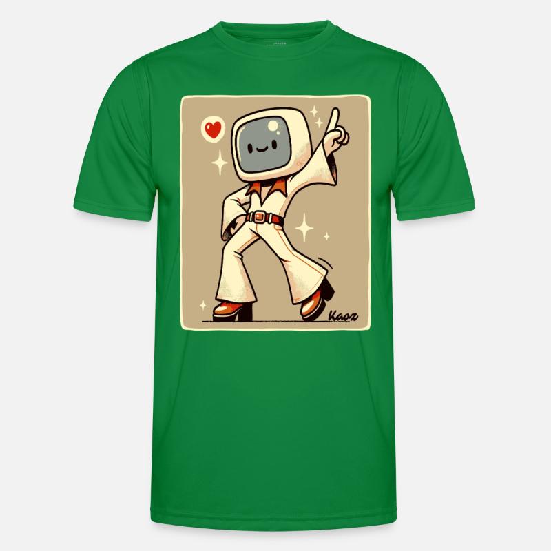 70s Retro Style Dance Floor: Disco Dancer Men's Functional T-Shirt