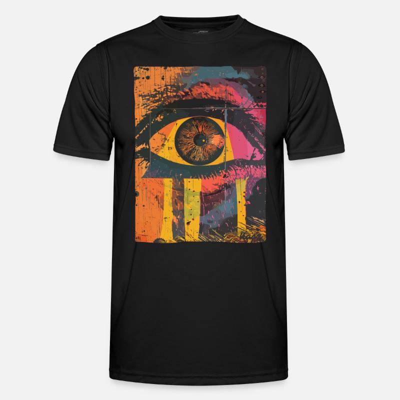 Pop Art Auge Graffiti Männer Funktions-T-Shirt