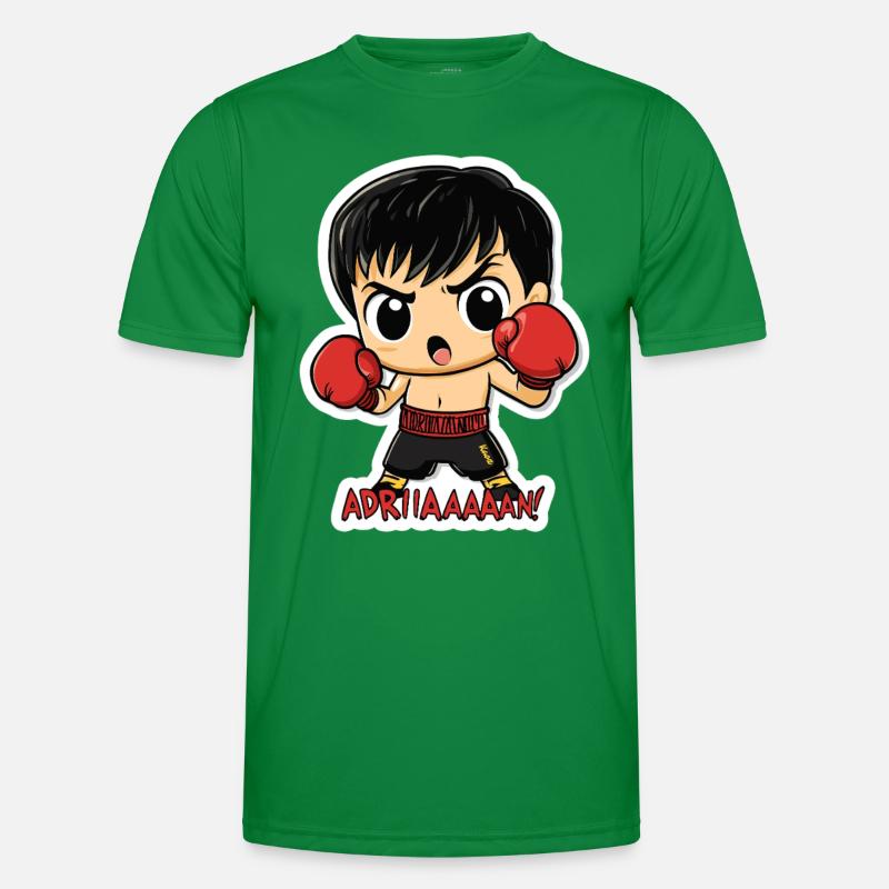 Chibi Boxer – Kampfgeist mit Kultzitat Männer Funktions-T-Shirt